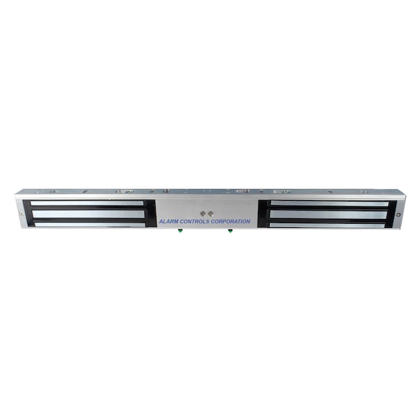 MagLock, Double Door, US28, Bond & Door Stat Sensor, 12/24 VDC, 600lb